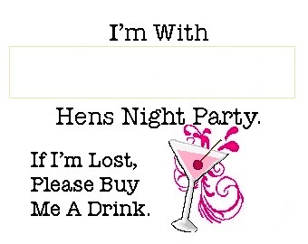 Hen's Night - personalise